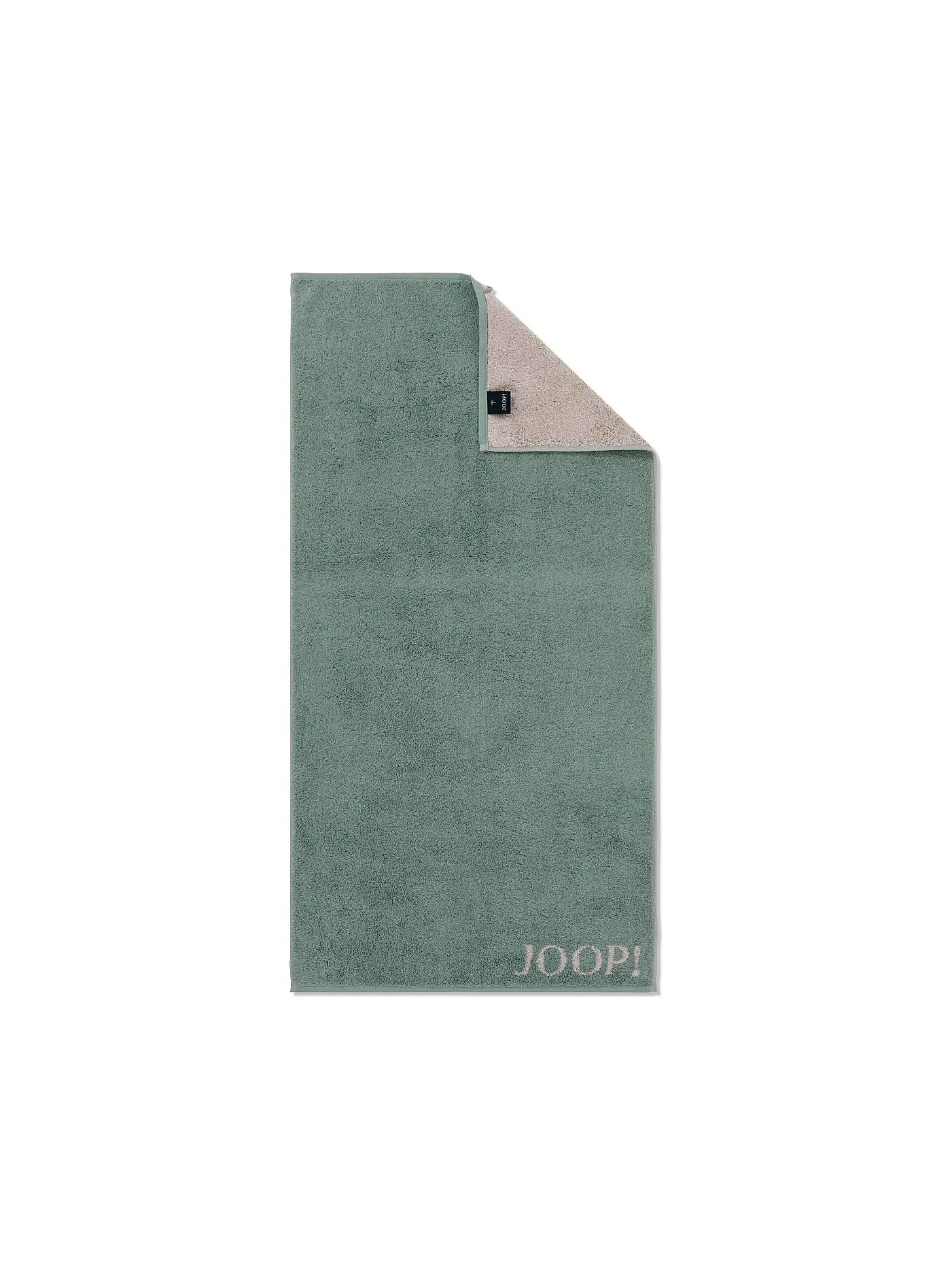 JOOP | Handtuch Doubleface 50x100cm (Graphit) | hellgrün